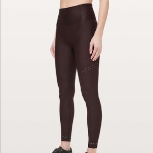 Lululemon Zoned In Tight *27" Plum Shadow